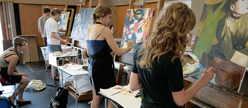 Students at the Oklahoma Arts Institute